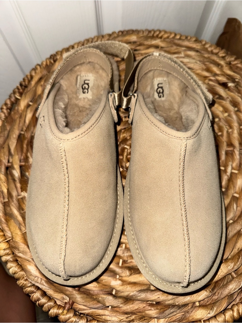 UGG Men's Slip-On Clog in Tan Suede - Picture 2 of 5